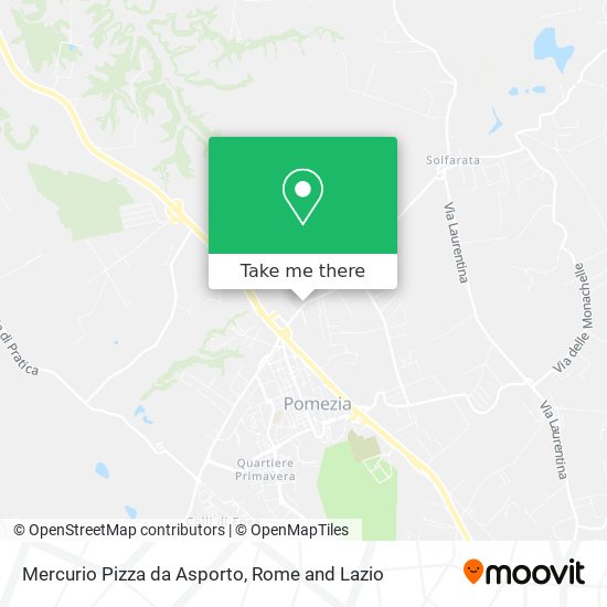 Mercurio Pizza da Asporto map