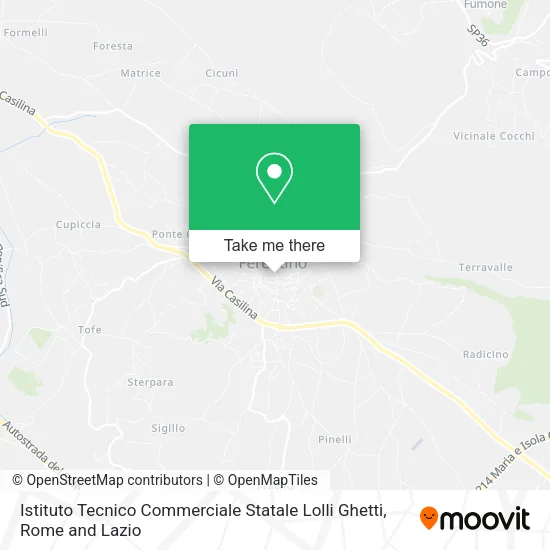 Istituto Tecnico Commerciale Statale Lolli Ghetti map