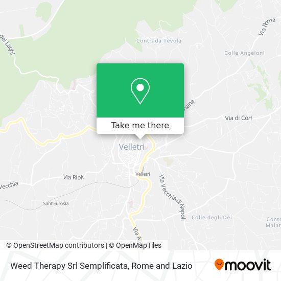 Weed Therapy Srl Semplificata map