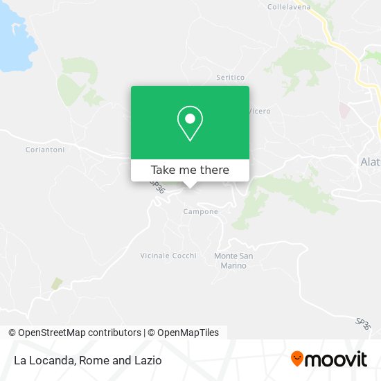 La Locanda map