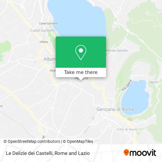 Le Delizie dei Castelli map