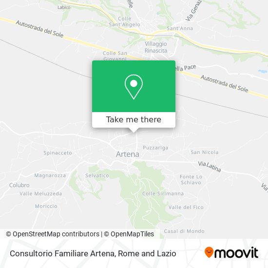 Consultorio Familiare Artena map