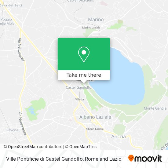 Ville Pontificie di Castel Gandolfo map