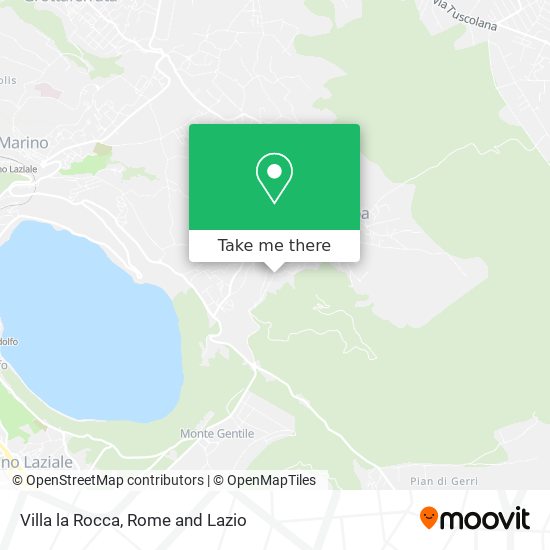 Villa la Rocca map