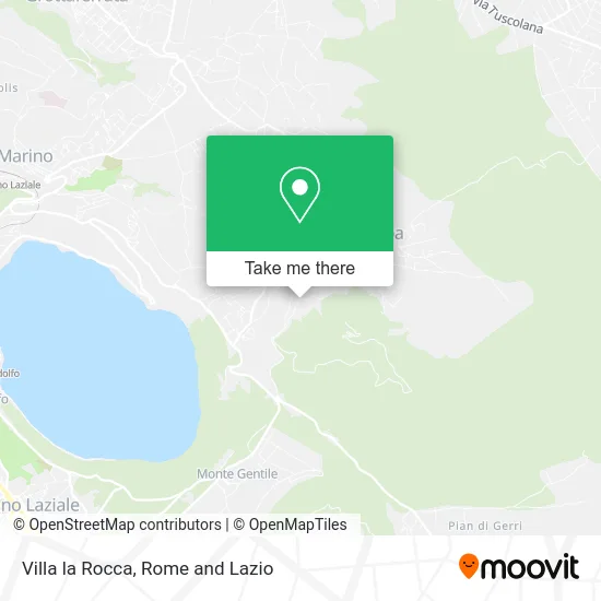 Villa La Rocca map