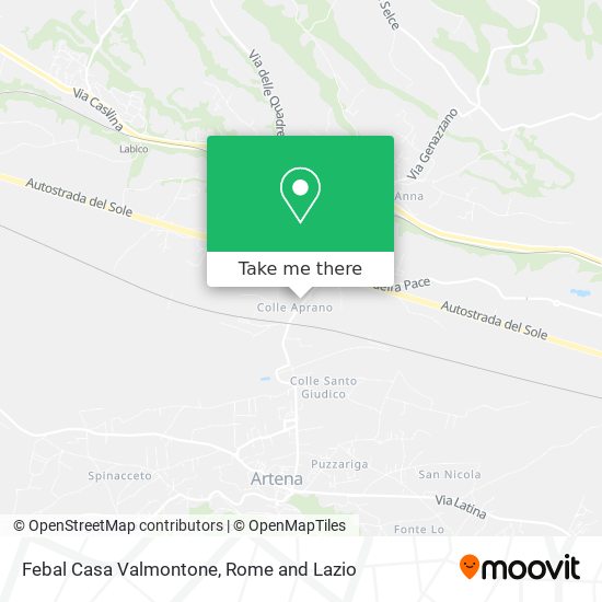 Febal Casa Valmontone map