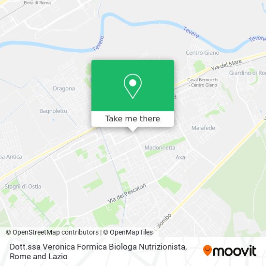 Dott.ssa Veronica Formica Biologa Nutrizionista map