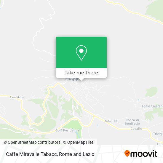 Caffe Miravalle Tabacc map