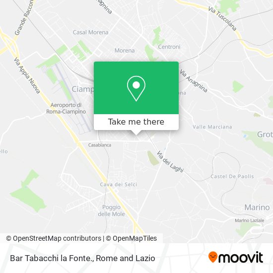Bar Tabacchi la Fonte. map