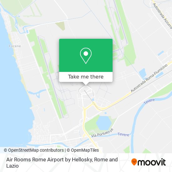 Air Rooms Rome Airport by Hellosky map