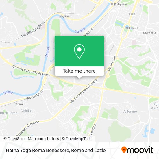 Hatha Yoga Roma Benessere map