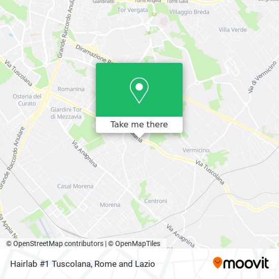 Hairlab #1 Tuscolana map