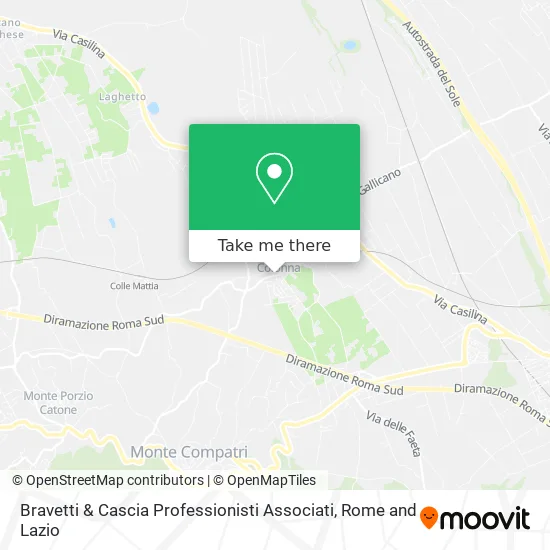 Bravetti & Cascia Associated Professionals map