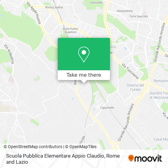 Scuola Pubblica Elementare Appio Claudio map