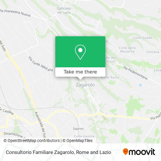 Consultorio Familiare Zagarolo map