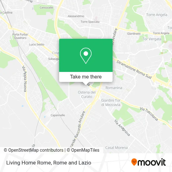 Living Home Rome map