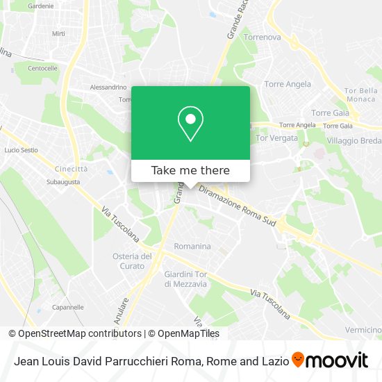 Jean Louis David Parrucchieri Roma map