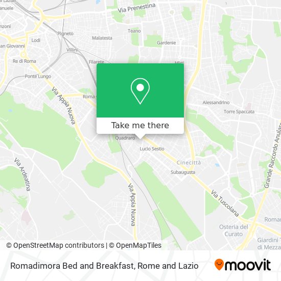 Romadimora Bed and Breakfast map