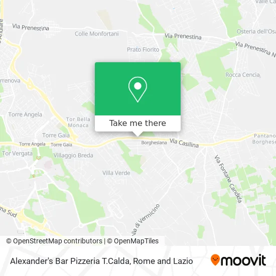 Alexander's Bar Pizzeria Hot Dishes map