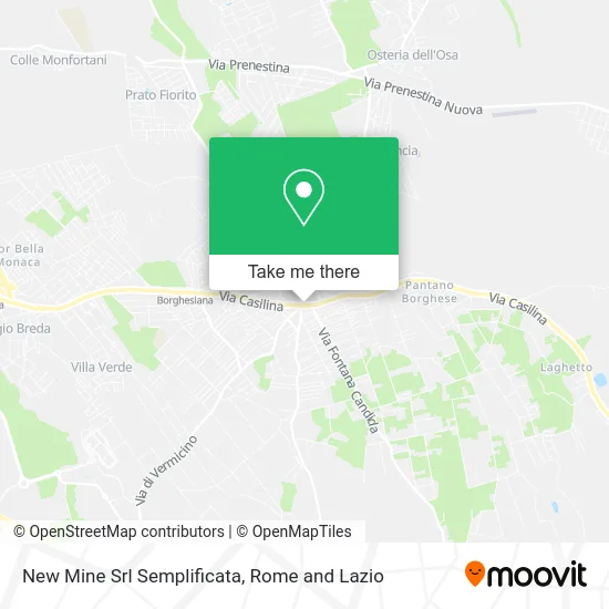 New Mine Simplified Srl map