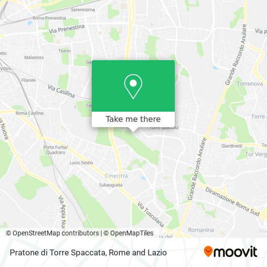 Pratone di Torre Spaccata map