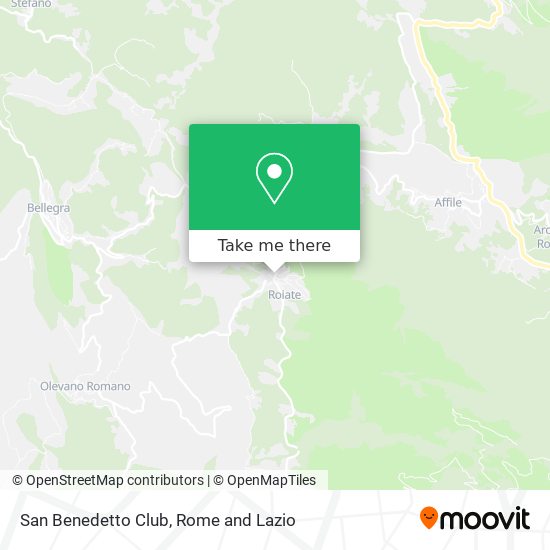 San Benedetto Club map