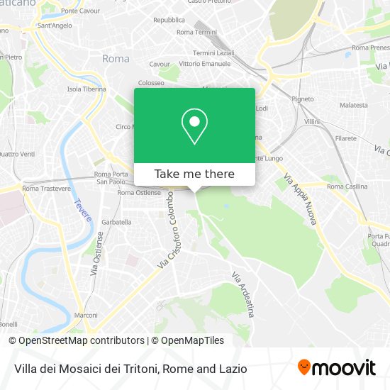 Villa dei Mosaici dei Tritoni map