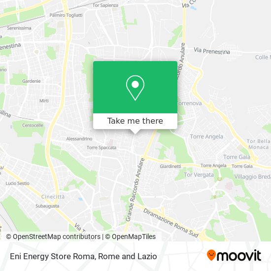 Eni Energy Store Roma map