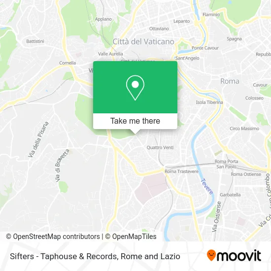 Sifters - Taphouse & Records map