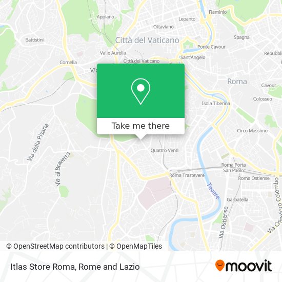 Itlas Store Roma map