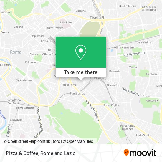 Pizza & Coffee map