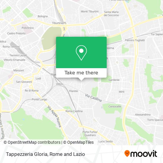 Tappezzeria Gloria map
