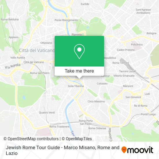 Jewish Rome Tour Guide - Marco Misano map