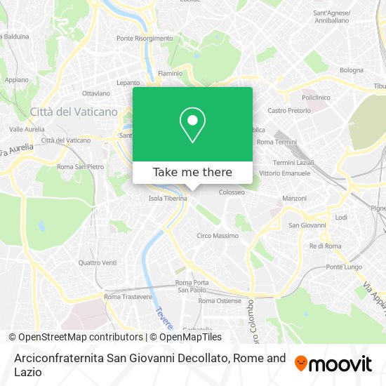 Arciconfraternita San Giovanni Decollato map