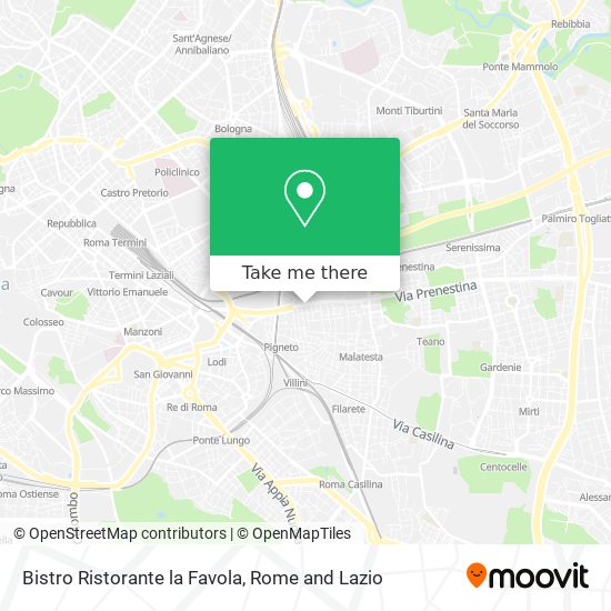 Bistro Ristorante la Favola map