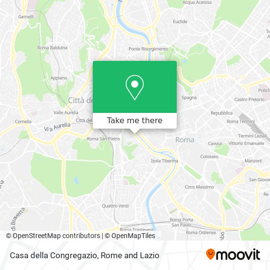 Casa della Congregazio map