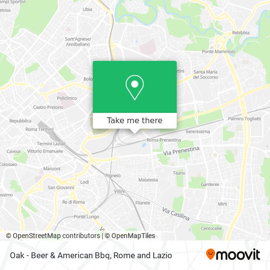 Oak - Beer & American Bbq map