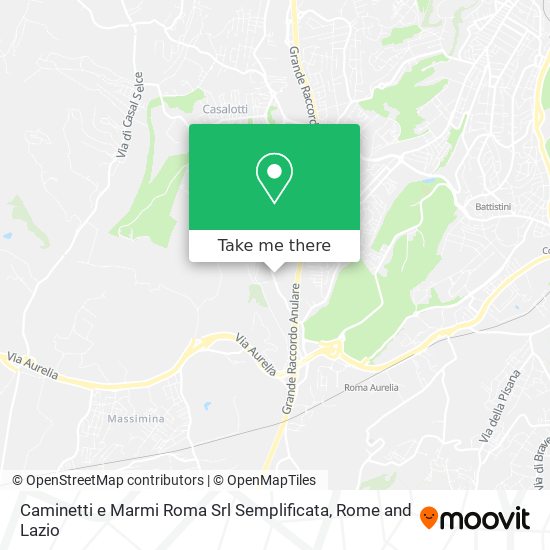 Caminetti e Marmi Roma Srl Semplificata map