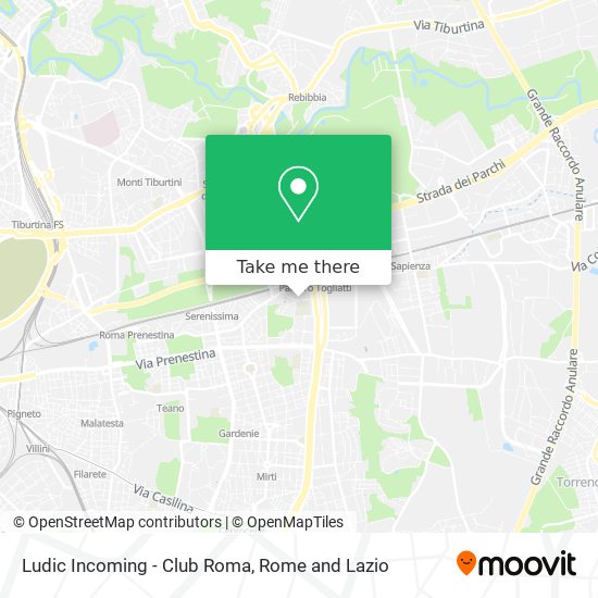 Ludic Incoming - Club Roma map