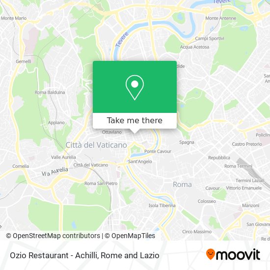 Ozio Restaurant - Achilli map