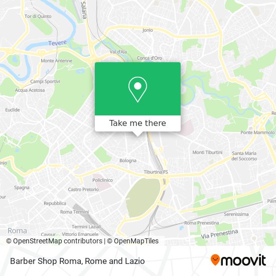 Barber Shop Roma map
