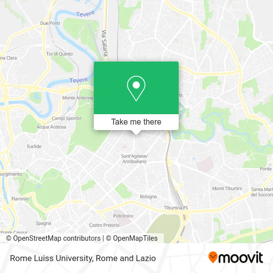 Rome Luiss University map