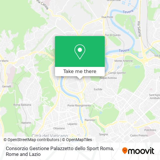 Consorzio Gestione Palazzetto dello Sport Roma map