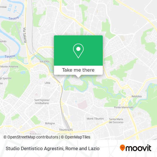 Studio Dentistico Agrestini map