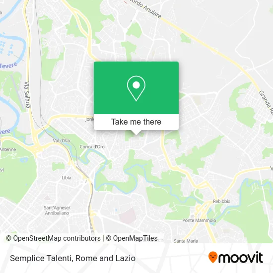 Semplice Talenti map