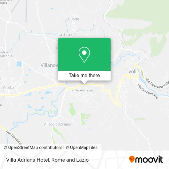 Villa Adriana Hotel map