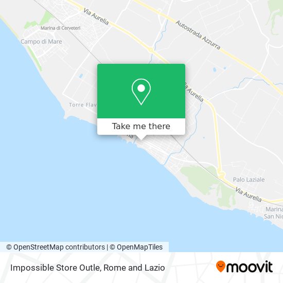 Impossible Store Outle map