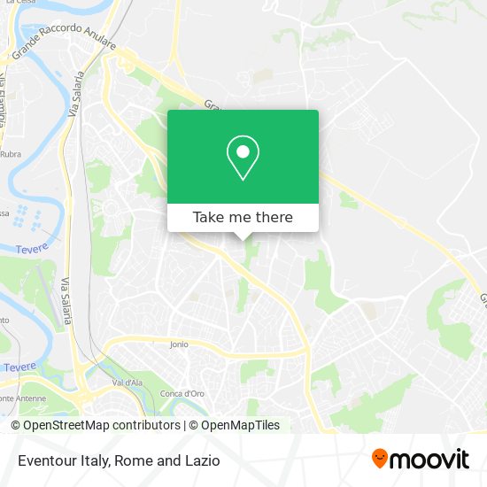 Eventour Italy map