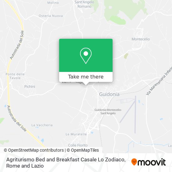 Agriturismo Bed and Breakfast Casale Lo Zodiaco map