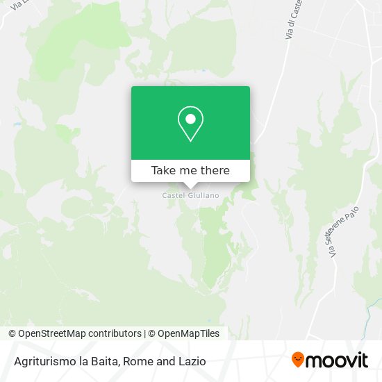 Agriturismo la Baita map
